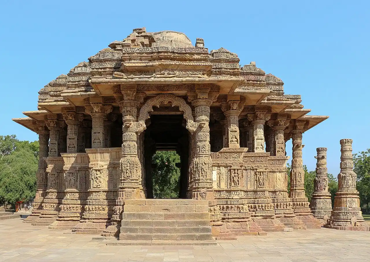 The Sabha Mandap of the Sun Temple, Modhera, India — Mehsana