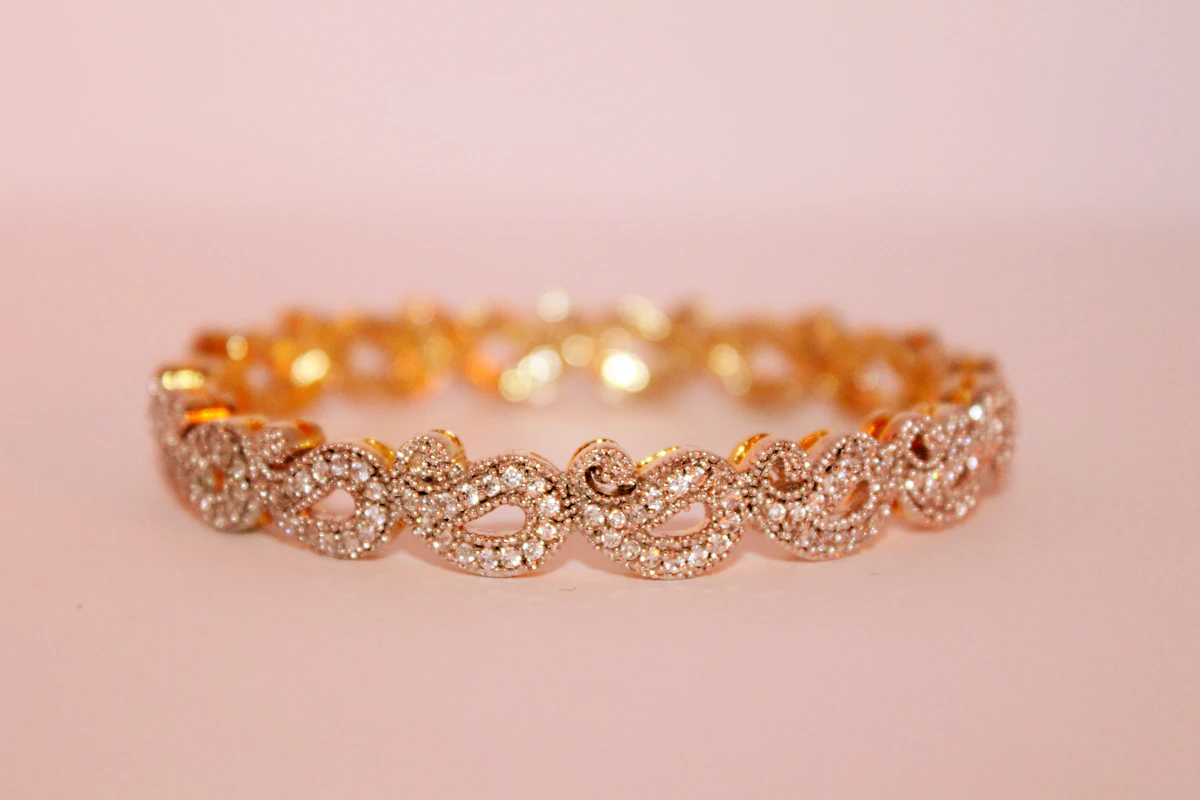gold and silver beaded necklace — The bangle stall