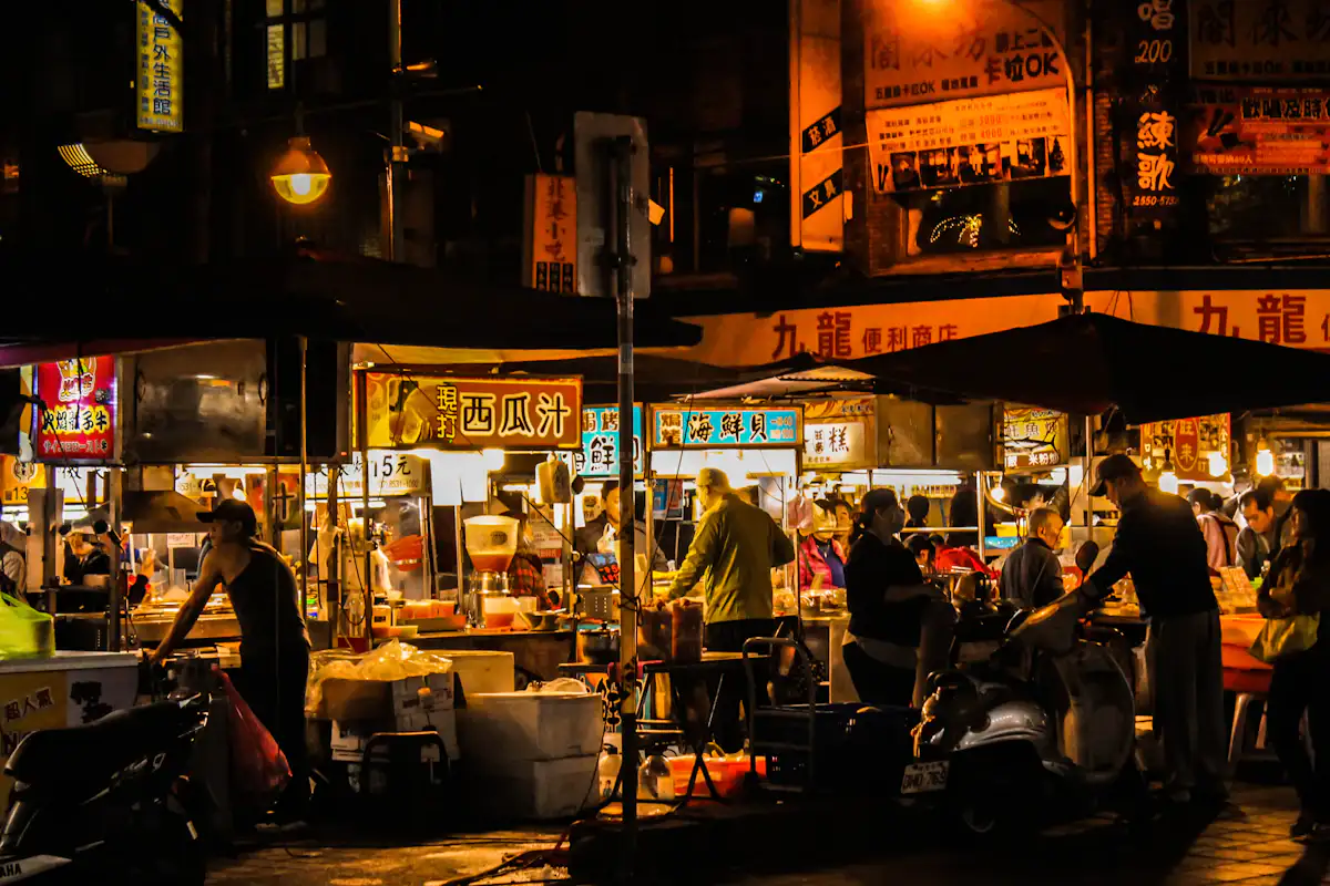 people eat on street foods — The late-night comfort counter