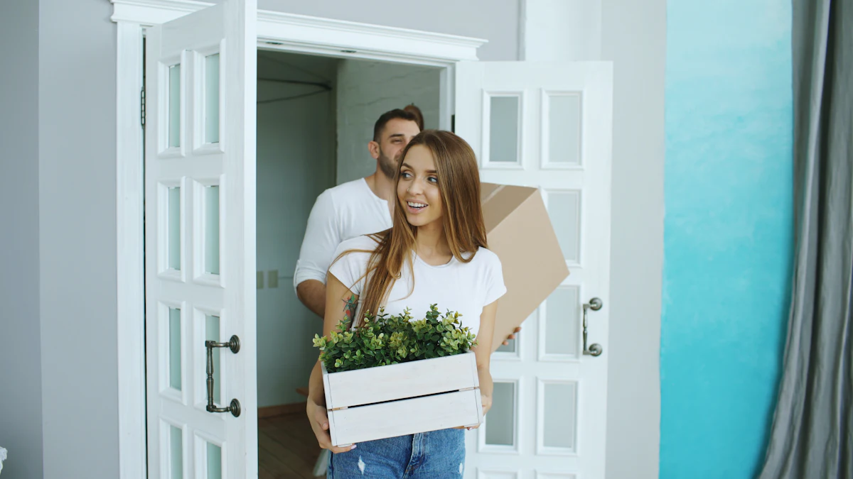 Couple carrying boxes into a new home — A lost-and-found protocol, agreed in advance